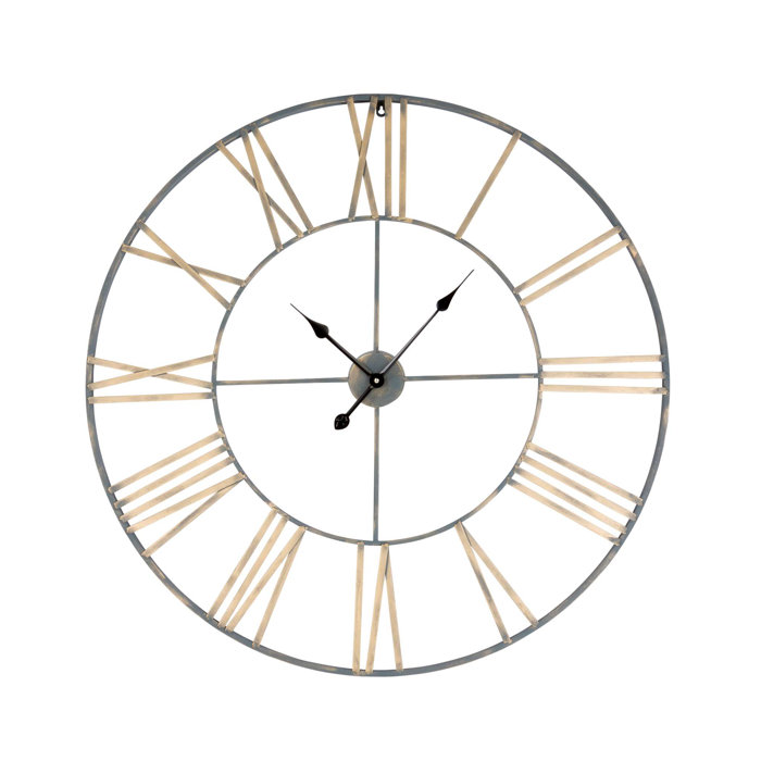 Laurel Foundry Modern Farmhouse Eisenhauer Metal Wall Clock & Reviews